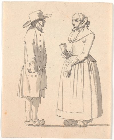 Bir köylü karı koca karşı karşıya by Nicolai Abildgaard