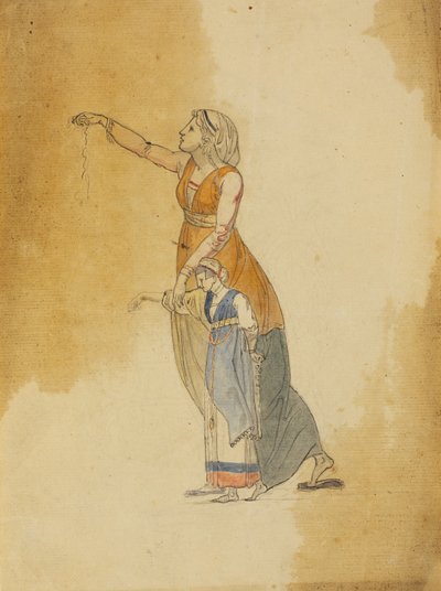 Bir anne ve küçük kızı by Nicolai Abildgaard