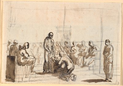 Galileo manastır mahkemesi önünde "sanrılarından" vazgeçiyor by Nicolai Abildgaard