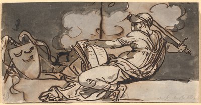 Muhammed dinini simgeleyen yalancı kadın figürü by Nicolai Abildgaard