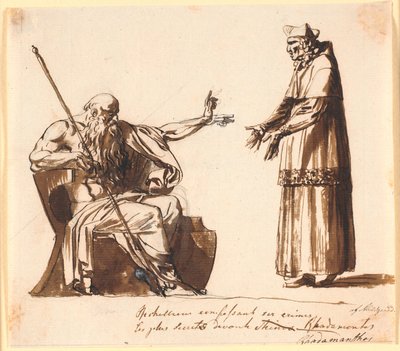 Richelieu foran Rhadamanthos by Nicolai Abildgaard