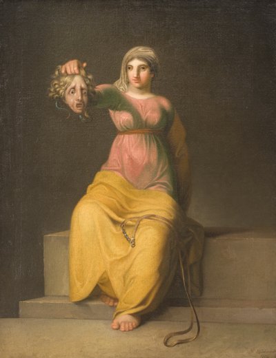 teoloji. alegorik figür by Nicolai Abildgaard