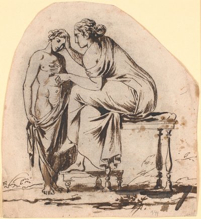 Özgürlük Desteği için Taslak Rölyef Rölyefi by Nicolai Abildgaard