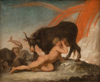 Ymir İnek Emerken Audhumla by Nicolai Abildgaard