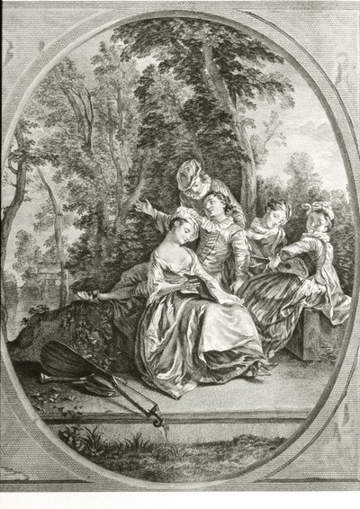 Müzik Sınıfı (gravür) by Nicolas (after) Lancret