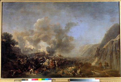 Mısır Seferi (Seferi) (1798-1801): “” Nasıra Savaşı, 8/04/1799, General Jean Andoche Junot (Jean-Andoche), Abrantes Dükü (1771-1813) tarafından kazanılan zafer”” Nicolas Taunay (1755-1830) 19. yüzyıl Güneşi. 0,92x1,39 m versay, ilham perisi by Nicolas Antoine Taunay