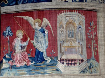 Vahyin Asılması (1373 -1383), n. 27: Aziz John ve Melek. Nicolas Bataille