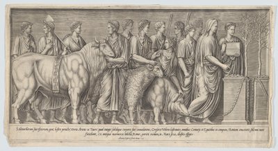 Pagan Kurbanı, Antik Kabartma Sonrası, 1553., 1553. by Nicolas Beatrizet