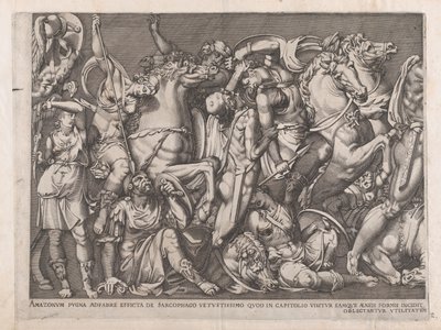 Roma ihtişamının aynası: Amazonların Savaşı, 1559., 1559 by Nicolas Beatrizet