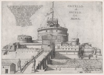 Roma ihtişamının aynası: San Angelo Kalesi, 16. yüzyıl., 16. yüzyıl. by Nicolas Beatrizet