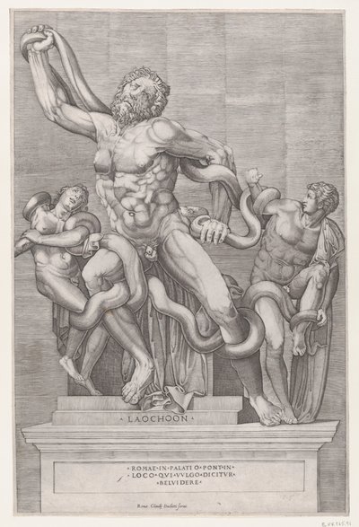 Roma ihtişamının aynası: Laocoon, 16. yüzyıl., 16. yüzyıl. by Nicolas Beatrizet