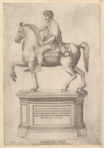 Roma ihtişamının aynası: Marcus Aurelius, 16. yüzyıl. by Nicolas Beatrizet