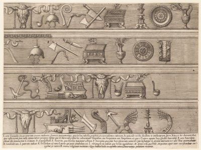 İhtişamın Roma Aynası: Antik Rölyef Temelli Kurbanlık Aletler..., ca. 1550-75. by Nicolas Beatrizet.