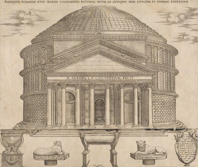 Panteon, 1649 by Nicolas Beatrizet