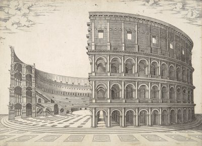 Tiyatro Sive Roma Kolezyumu by Nicolas Beatrizet