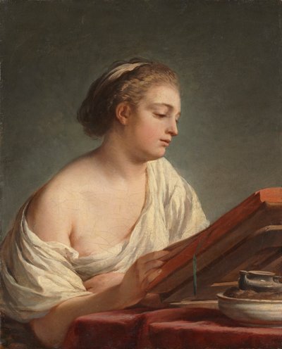 Kadın Okuma, 1769. by Nicolas Bernard Lepicie