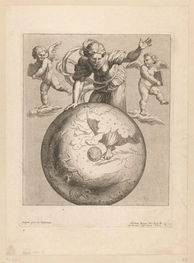 İki putti ile şafağın astronomik temsili by Nicolas Bocquet