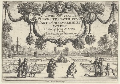 Başlık Plakası, Yeni Çok Faydalı Çiçekler Kitabından, 1645., 1645. by Nicolas Cochin