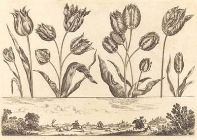 Çiçek Baskı no.12 by Nicolas Cochin after Balthasar Moncornet