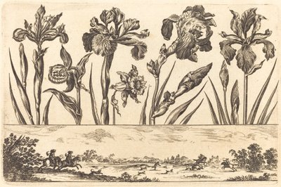 Çiçek Baskı no.3 by Nicolas Cochin after Balthasar Moncornet