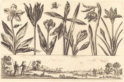Çiçek Baskı no.4 by Nicolas Cochin after Balthasar Moncornet