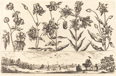 Çiçek Baskı no.6 by Nicolas Cochin after Balthasar Moncornet