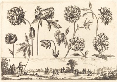 Çiçek Baskı no.7 by Nicolas Cochin after Balthasar Moncornet