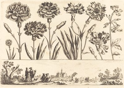 Çiçek Baskı no.9 by Nicolas Cochin after Balthasar Moncornet