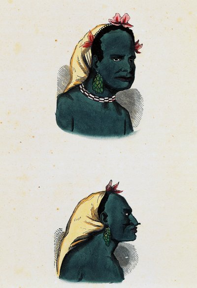 Vanou yerlisi ve Vanou şefi (Vanikoro) by Nicolas Dally