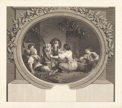 Eğitim her şeydir by Nicolas Delaunay after Jean Honoré Fragonard