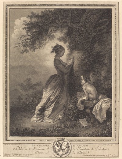 aşk sayısı by Nicolas Delaunay after Jean Honoré Fragonard