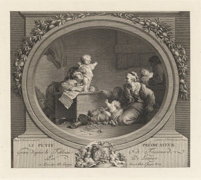küçük vaiz by Nicolas Delaunay after Jean Honoré Fragonard
