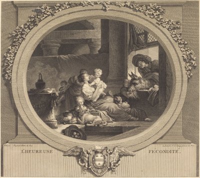 mutlu doğurganlık by Nicolas Delaunay after Jean Honoré Fragonard