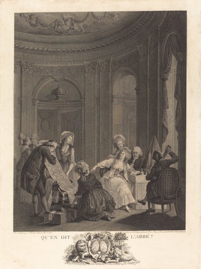 Başrahip ne diyor? by Nicolas Delaunay after Nicolas Lavreince