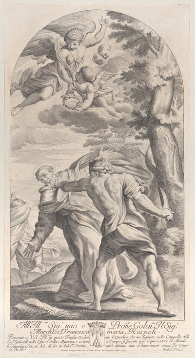 Bir azizin şehitliği, 1693., 1693. by Nicolas Dorigny
