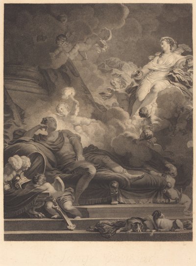 Aşkın Rüyası by Nicolas François Regnault after Jean Honoré Fragonard