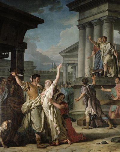 Virginius Kızını Öldürmek üzere, 1783 by Nicolas Guy Brenet