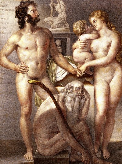 İnsanın Anatomisi - 3 Çağ 1884 by Nicolas Henri (after) Jacob