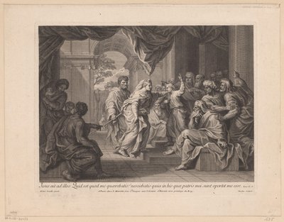 Tapınakta On İki Yaşındaki İsa by Nicolas Henri Tardieu
