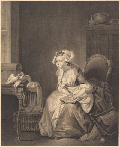 İlk aşk dersi by Nicolas Joseph Voyez after Jean Baptiste Greuze