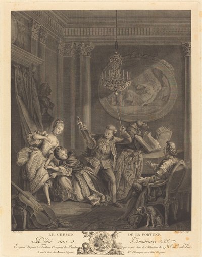 Şansa giden yol by Nicolas Joseph Voyez after Pierre Antoine Baudouin