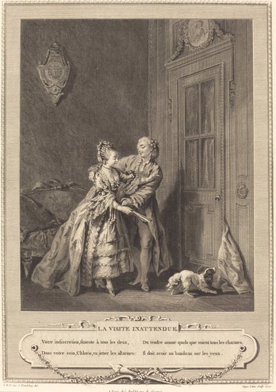 Beklenmeyen ziyaret by Nicolas Joseph Voyez after Sigmund Freudenberger