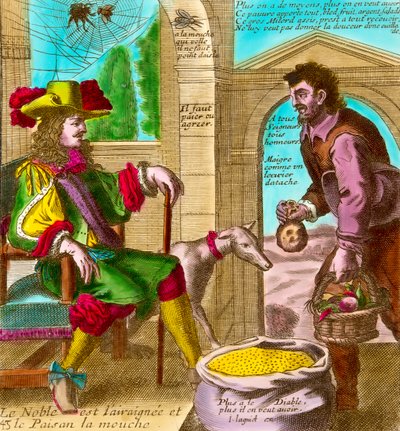 Üçüncü Emlak Vergisi: “Örümcek ve Sinek” veya “Soylu ve Köylü” by Nicolas and Lagniet Jacques Guerard