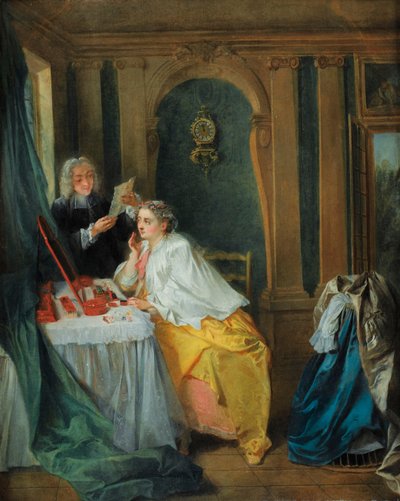 Madam Geoffrin tuvaletinde by Nicolas Lancret