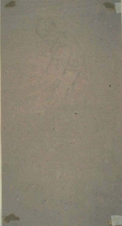 Giydirilmiş Gövde Çizimi by Nicolas Lancret