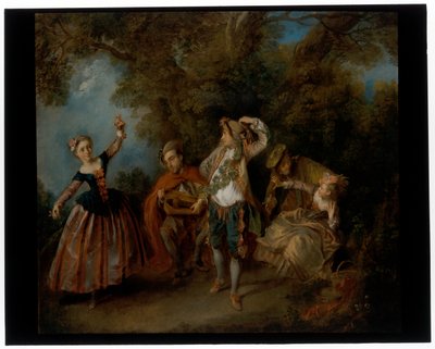 Genç Dansçı ve Menuet by Nicolas Lancret