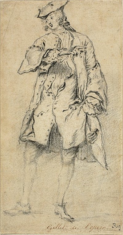 genç adam, ayakta by Nicolas Lancret