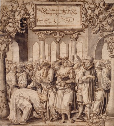 Zinada Alınan Kadın, 16. Yüzyılın Başları by Nicolas Manuel Deutsch