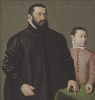 Nürnberg Kuyumcusu Hans Lencker (1523-1585) ve 9 yaşındaki oğlu Genç Elisius