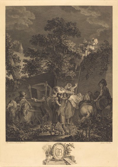 gece kaçırma by Nicolas Ponce after Pierre Antoine Baudouin